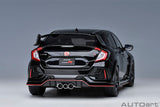 1:18 Honda Civic Type R (FK8) 2021 -- Crystal Black Pearl -- AUTOart