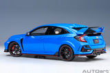 1:18 Honda Civic Type R (FK8) 2021 -- Racing Blue Pearl -- AUTOart