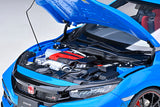 1:18 Honda Civic Type R (FK8) 2021 -- Racing Blue Pearl -- AUTOart