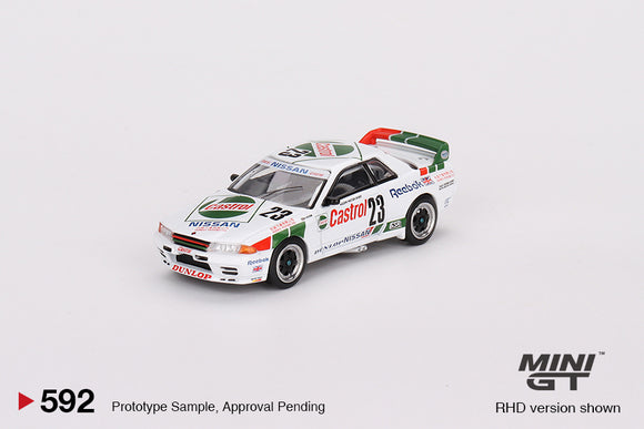 1:64 1990 Macau GP Winner -- #23 Castrol Nissan Skyline GT-R (R32) -- Mini GT