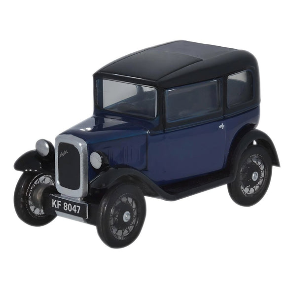 1:76 (OO) Austin Seven RN Saloon -- Light Royal Blue -- Oxford 76ASS002