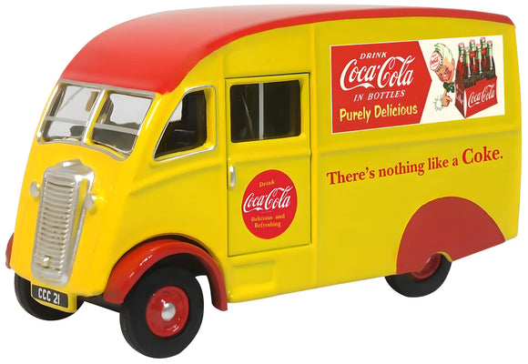 1:76 (OO) Commer Q25 Van -- Coca-Cola Red/Yellow -- Oxford 76CM010CC