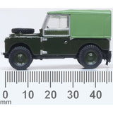 1:76 (OO) Land Rover Series I -- Canvas (Rails) Bronze Green -- Oxford 76LAN1880