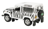 1:76 (OO) Land Rover Defender 90 -- Safari (Black/White) -- Oxford 76LRDF013