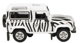 1:76 (OO) Land Rover Defender 90 -- Safari (Black/White) -- Oxford 76LRDF013