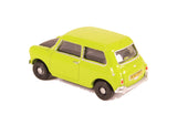 1:76 (OO) Classic Mini -- Lime Green 'Mr Bean' -- Oxford 76MN005S