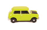 1:76 (OO) Classic Mini -- Lime Green 'Mr Bean' -- Oxford 76MN005S