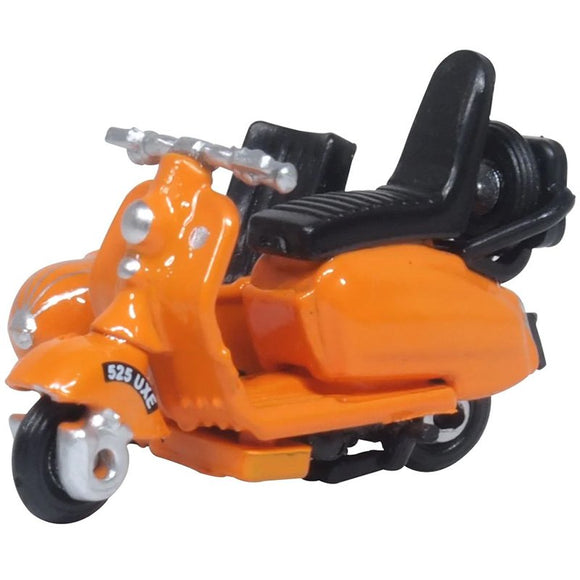 1:76 (OO) Scooter & Sidecar -- Plain Orange -- Oxford 76SC003