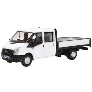 1:76 (OO) Ford Transit Dropside -- White -- Oxford 76TPU005