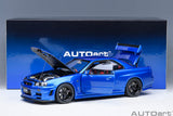 1:18 Nissan Skyline GT-R (R34) Z-Tune -- Bayside Blue -- AUTOart