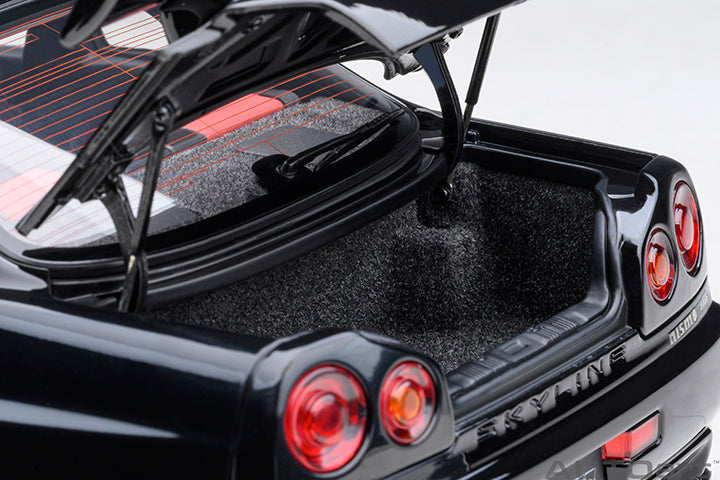 1:18 Nissan Skyline GT-R (R34) Z-Tune -- Pearl Black -- AUTOart 77463