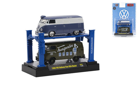 1:64 1960 VW Delivery Van USA Model -- M2 Machines Auto-Lift Release 22