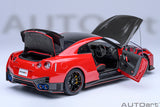 1:18 Nissan GT-R (R35) Nismo Special Edition 2022 -- Vibrant Red -- AUTOart