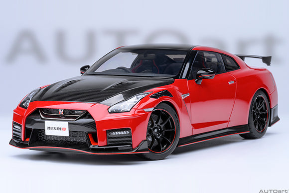 1:18 Nissan GT-R (R35) Nismo Special Edition 2022 -- Vibrant Red -- AUTOart