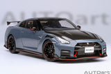 1:18 Nissan GT-R (R35) Nismo Special Edition 2022 -- Stealth Grey -- AUTOart