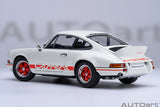 1:18 Porsche 911 Carrera RS 2.7 Coupe 1973 - White w/Red Stripes - AUTOart 78030