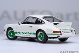 1:18 Porsche 911 Carrera RS 2.7 Coupe 1973 -- White w/Green Stripes -- AUTOart 7