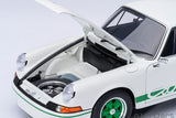1:18 Porsche 911 Carrera RS 2.7 Coupe 1973 -- White w/Green Stripes -- AUTOart 7