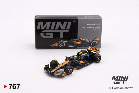 1:64 2023 Lando Norris -- Japanese GP -- #4 McLaren MCL60 -- Mini GT F1 MGT00767