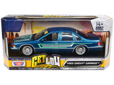 1:24 1993 Chevrolet Caprice Lowrider -- Blue -- MotorMax Get Low