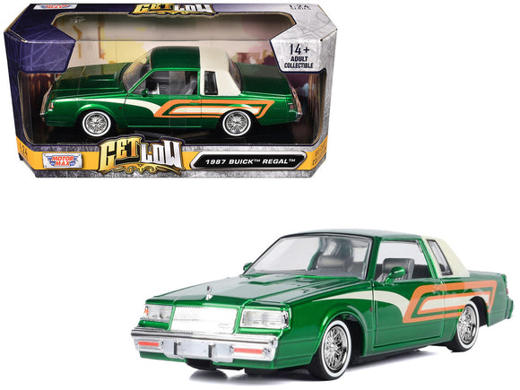 1:24 1987 Buick Regal Lowrider -- Green -- MotorMax Get Low