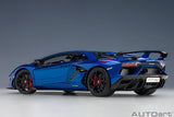 1:18 Lamborghini Aventador SVJ -- Blu Nethuns (Metallic Blue) -- AUTOart