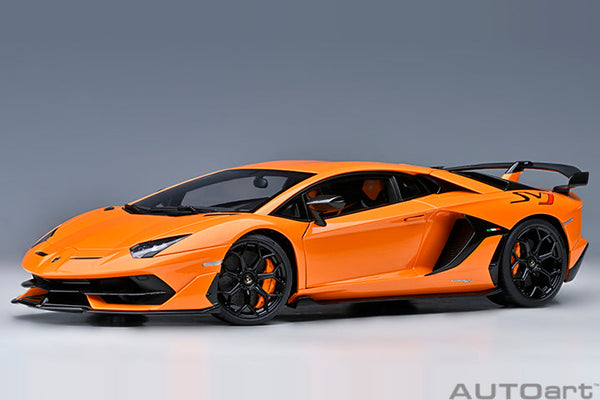 1:18 Lamborghini Aventador SVJ -- Arancio Atlas (Pearl Orange) -- AUTO