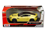 1:24 2013 Aston Martin V12 Vantage S -- Yellow -- MotorMax