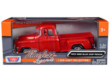 1:24 1955 GMC Blue Chip Pickup -- Red -- MotorMax