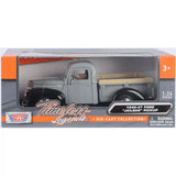 1:24 1942-47 Ford "Jailbar" Pickup Truck -- Grey / Black -- MotorMax