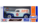 1:24 1940 Ford Sedan Delivery -- "Gulf" Light Blue / White -- MotorMax