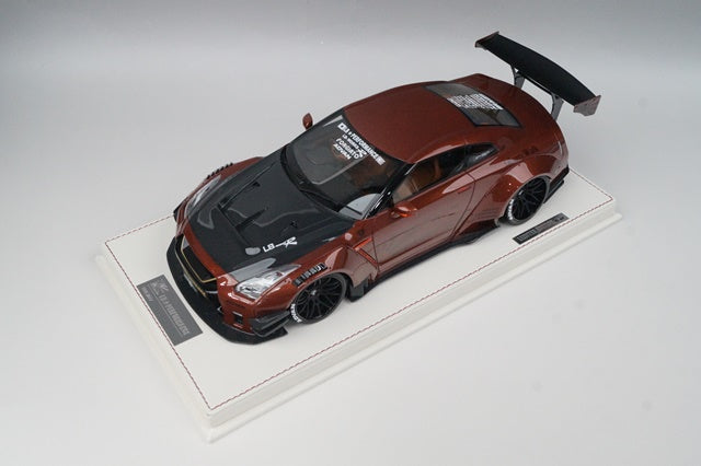 1:18 Nissan R35 GTR Liberty Walk Performance -- Brown -- Make Up by LB