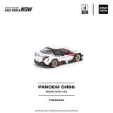 (Pre-Order) 1:64 Toyota GR86 PANDEM -- MOONTECH White -- Pop Race