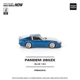 (Pre-Order) 1:64 Datsun 280ZX PANDEM -- Blue / Silver -- Pop Race
