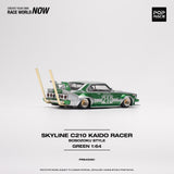 1:64 Nissan Skyline C210 - Bosozoku Style -- #210 Green/Silver -- Pop Race