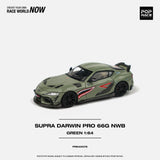 1:64 Toyota Supra GR A90 -- Darwin Pro 66G NWB in Army Green -- Pop Race