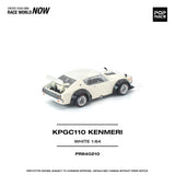 (Pre-Order) 1:64 Nissan Skyline GT-R (KPGC110) Kenmeri -- V8 Drift Car White -- Pop Race