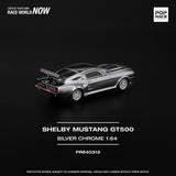 1:64 Shelby Mustang GT500 -- Silver Chrome -- Pop Race Ford