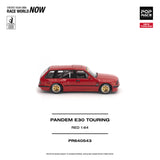 (Pre-Order) 1:64 BMW E30 Wagon PANDEM -- Red -- Pop Race
