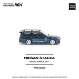 (Pre-Order) 1:64 Nissan Stagea w/R34 GTR Skyline Front -- Magic Purple -- Pop Race
