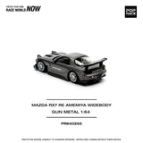 1:64 Mazda RX-7 (FD3S) RE-AMEMIYA Widebody -- Gun Metal Grey -- Pop Race