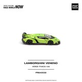 (Pre-Order) 1:64 Lamborghini Veneno -- Verde Ithaca (Green) -- Pop Race