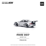 1:64 RWB 997 -- Silver -- Pop Race Porsche 911