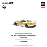 (Pre-Order) 1:64 Nissan Silvia (S15) Super Silhouette -- #23 White/Yellow -- Pop Race
