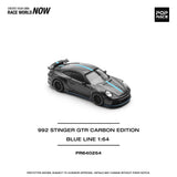 1:64 Porsche 991 (992) Stinger GTR Carbon Edition -- Blue Line -- Pop Race