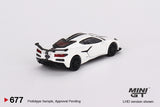 1:64 Chevrolet Corvette (C8) Z06 2023 -- Arctic White -- Mini GT