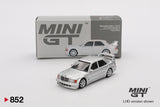 1:64 Mercedes-Benz 190E 2.5-16 Evolution II -- Astral Silver -- Mini GT MGT00852