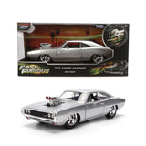 1:24 Dom's 1970 Dodge Charger - Silver Finish - JADA Fast & Furious 25th