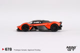 1:64 Aston Martin Valkyrie -- Maximum Orange -- Mini GT