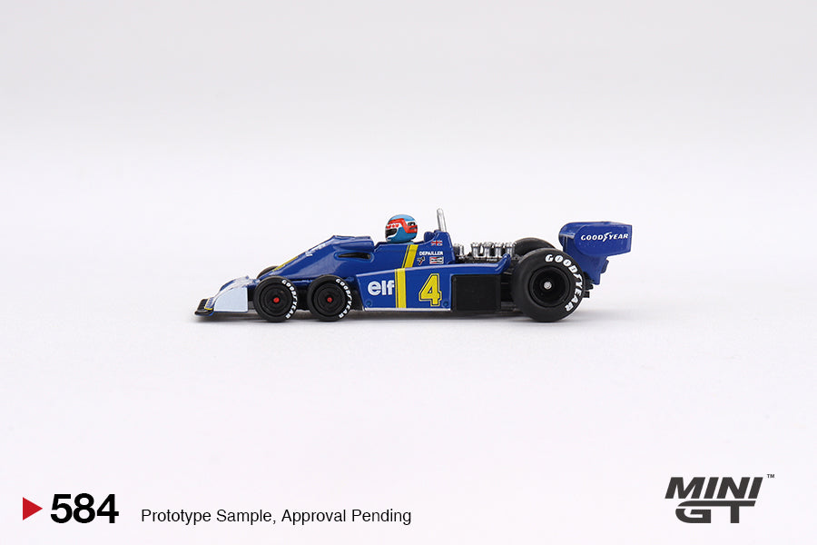 1:64 1976 Patrick Depailler -- #4 Tyrell P34 -- Swedish GP -- Mini GT